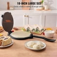 thumbnail image 3 of 10 Inch Cast Iron Tortilla and Roti Press, Heavy Duty Pre-Seasoned Pataconera Maker for Homemade Flatbreads, 3 of 5