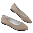 thumbnail image 3 of AUDeals Women's Block Heel Pumps, Pointed Toe Dress Shoes with Portable Comfort for Office, Party and Daily Wear (Khaki, 7), 3 of 9