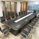 thumbnail image 2 of Black lacquered high-end conference table, modern office negotiation table, simple meeting table My Lux Decor Round, 2 of 6