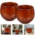 thumbnail image 5 of Eease 2 Wooden Sake Cups 50ml Japanese Style Vintage Drinking Cup, 5 of 6