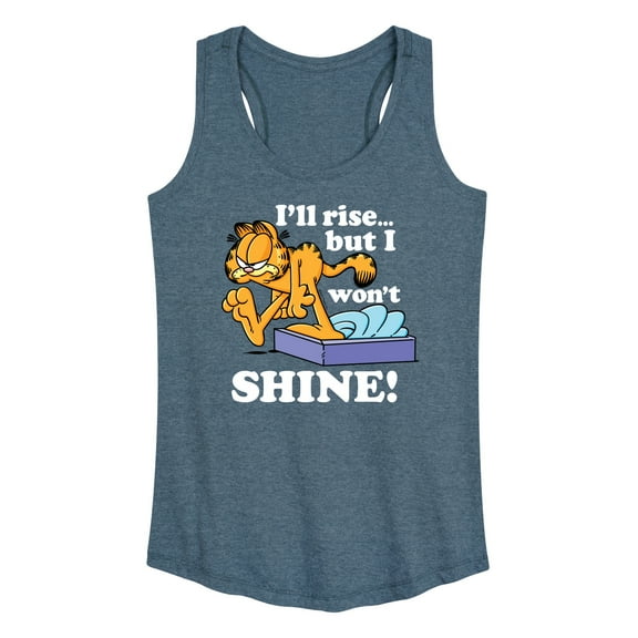 Garfield - Rise But Won't Shine - Women's Racerback Tank Top