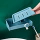 thumbnail image 5 of Juego de 2 estantes de baño - de pared - para baños, sin perforar (azul), 5 of 5