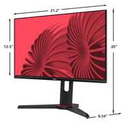 onn 24 FHD (1920 x 1080p) 180hz 1ms FreeSync Gaming Monitor with HDMI and DP Cables, Black