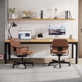 thumbnail image 2 of Tribesigns 2-Person Home Office Desk, 78.7" Extra Long Computer Desk, Double Workstation for Home Office, Work Desk for Two People (Light Walnut), 2 of 5