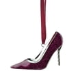 thumbnail image 2 of Northlight 4" Regal Silver-Plated Glittered Stiletto with European Crystals Christmas Ornament -, 2 of 2
