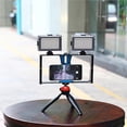 thumbnail image 2 of Puluz Pu3007 Smartphone Video Rig Kit Phone Cage Estabilizador Con Luz De Relleno Micrófono Zapata Montaje Para Transmisión En Vivo Grabación De Video Vlog Scienceny EL012790-00, 2 of 6