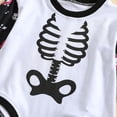 thumbnail image 6 of URMAGIC Baby Girl Boy Halloween Skull Long Sleeve Oversize Romper,Newborn, 6 of 9