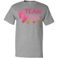 thumbnail image 3 of Inktastic Team Girl Pink Footprints and Arrow T-Shirt, 3 of 5
