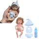 thumbnail image 2 of Mini muñeca de Silicona 15CM bebé niña con sonrisa cara juguete realista educativo renacido, 2 of 3