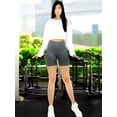 thumbnail image 2 of Biker Short Mujer Unitalla Stretch Shore Dama Chores Gym Talle Alto, 2 of 5