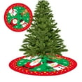 thumbnail image 6 of SPRING PARK 90/120cm Round Feathers Embroidered Christmas Tree Skirt Round Ornaments Xmas Party Home Decoration, 6 of 7