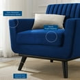 thumbnail image 7 of Modway Engage Channel Tufted Performance Velvet Armchair in Navy, 7 of 7