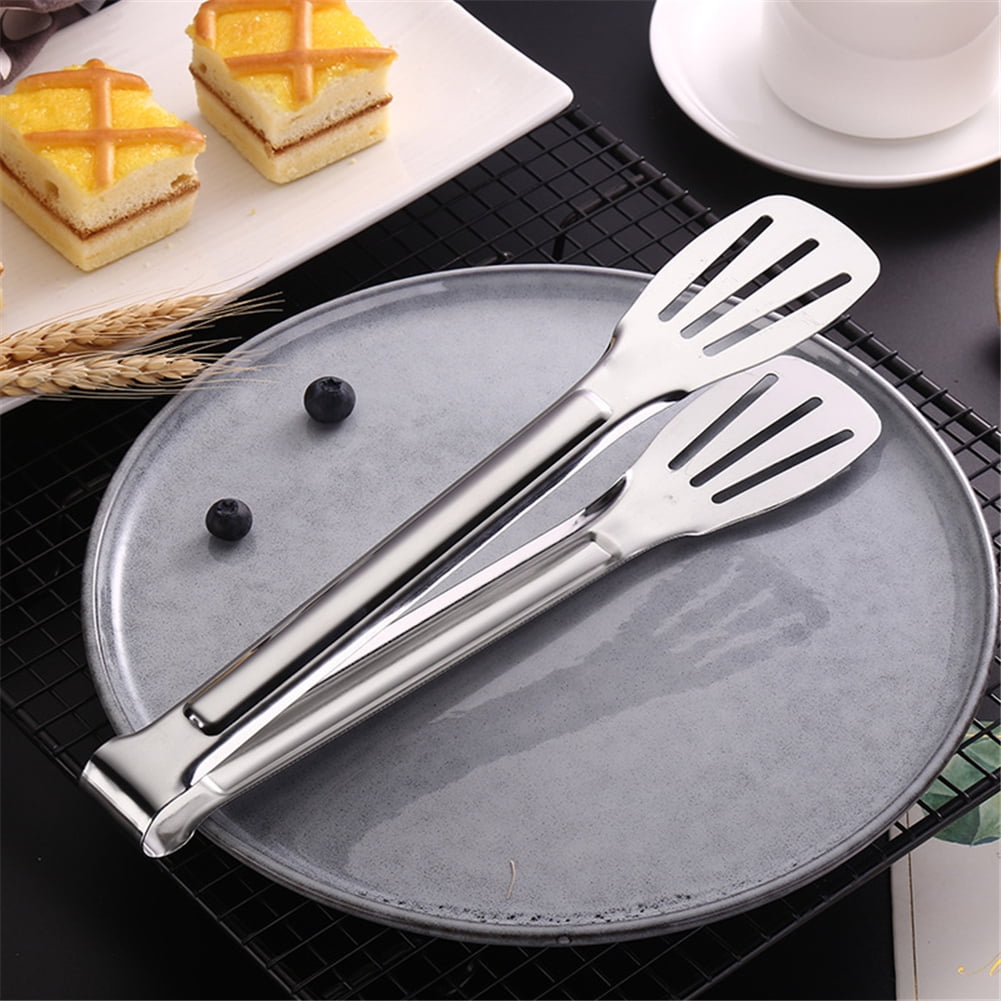 Kitchen Tongs Stainless Steel Cooking Tongs Heat Resistant Handle for