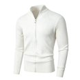 thumbnail image 5 of Frnrwgo Men's Cardigan Sweater Loose Fit Solid Color Long Sleeve Knit Casual Winter Outerwear Top, 5 of 5