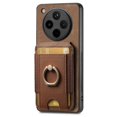 thumbnail image 4 of For Oppo Find X8 Pro 5G Case Vertical Flip Card Holder Ring Holder Kickstand Leather Back Cover - Gr, 4 of 5