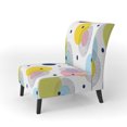 thumbnail image 2 of Designart "Multicolor Circle Pattern" Upholstered Patterned Accent Chair and Arm Chair, 2 of 5