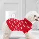 thumbnail image 3 of Suéter elástico de cuello alto con estampado de corazón para perro, ropa de invierno (talla L), 3 of 4