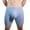 Sky Blue, variant on Men's Breathable Boxer Briefs Mid Waist Long Leg Sport Underwear Lightweight Stretch Solid Color Boxers Flat Cornered Shorts with Bulge Pouch Green M