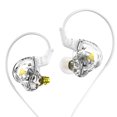 thumbnail image 4 of Sidaley Auriculares con cable portátiles de 1,2 m, Cable de fibra colorido, auriculares HiFi para escuchar música, ver vídeos, ver llamadas de voz, Cables de audio/vídeo Blanco, 4 of 6