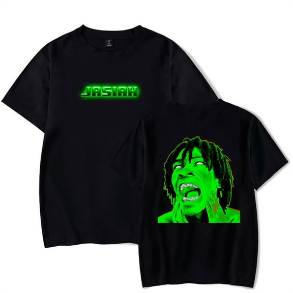 Jasiah Rapper T-shirt Hip-hop Short Sleeve Men Women Tee Shirt Fashion Crewneck Top
