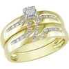 1/6 Carat T.W. Diamond Bridal Set in 10kt Yellow Gold
