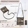 thumbnail image 7 of Kuiaobaty Elephant Flower Print Crossbody Bag for Women, Multi Pockets Vegan Leather Messenger Purse with Adjustable Strap, Wear Resistant Shoulder Handbag Crossbody for Travel, 7 of 7
