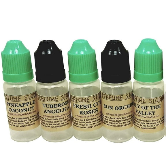 Perfume Studio 5-Piece 12 ml Fragrance Oil Set (Top 5 Fragrance Oils)