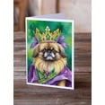 thumbnail image 2 of Pekingese King of Mardi Gras Greeting Cards Pack of 8 7 in x 5 in, 2 of 3