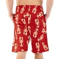 thumbnail image 2 of LazyOne Pajama Shorts For Men, Men's Separate Bottoms, Cotton Loungewear, Crustacean, Animal, Ocean (Lobster, X-Large), 2 of 7