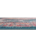 thumbnail image 5 of Unique Loom Charm Collection Area Rug - Clover (5' 3" Round Turquoise/Blue), 5 of 7