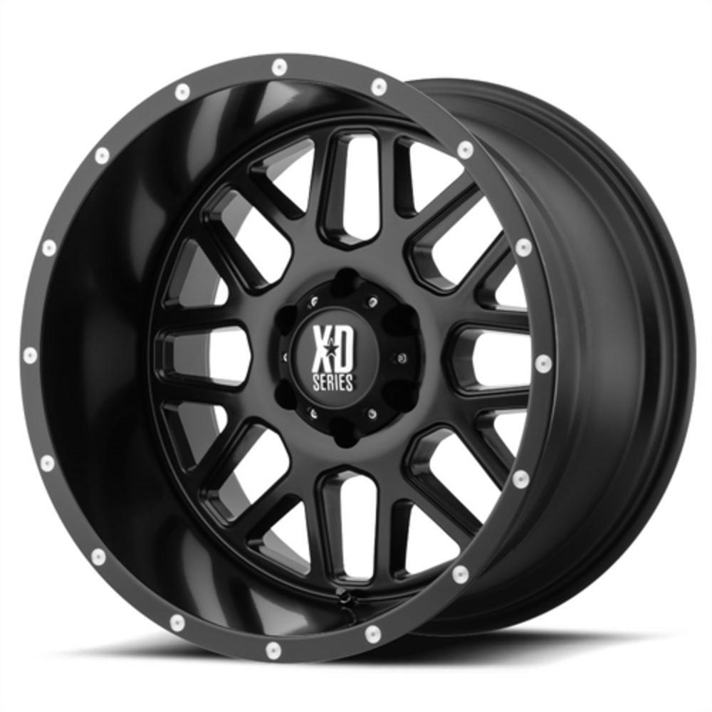 XD Wheels Grenade XD820, 18x9 with 6x120 Bolt Pattern - Satin Black ...