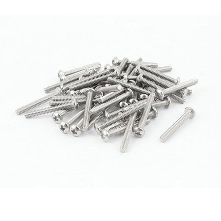 

Uxcell #4-40 x 7/8 Stainless Steel Truss Head Bolts Machine Screws (50-pack)