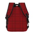 thumbnail image 4 of Fotbe Red Black Houndstooth Pattern Casual Backpack for School, Travel, and Outdoor Activities - Durable, Lightweight, and Comfortable, 4 of 5