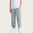thumbnail image 2 of DJDLJWCJ Boys Athletic Sweatpants Quick Dry Mesh Loose Fit Sports Joggers Pants Elastic Waist Side Pocket Baggy Panst Green Size 4T, 2 of 8