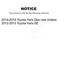 thumbnail image 2 of Transit Auto Front Rear Disc Brake Rotors and Semi-Metallic Pads Kit for Car Toyota Yaris K8F-102854, 2 of 11
