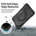 thumbnail image 6 of ELEHOLD Case for Samsung Galaxy Tab A11+/A9 plus, Shockproof Case with 360° Rotating Ring Stand and Shoulder Strap, EVA Soft Edges, 3-in-1 Stylus Pen Included,Black, 6 of 9