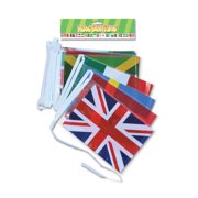 Multi Nation Bunting Party Decoration Flags