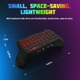 thumbnail image 4 of TiMOVO Multi-Color RGB Backlight Keyboard for PS5 Controller, Wireless Keypad Chatpad for PlayStation 5 Controller, Mini PS5 Game Keyboard Built-in Speaker with 3.5mm Audio Jack, Black, 4 of 10