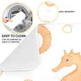 thumbnail image 2 of Yayeee Dish Drying Mat for Kitchen Counter 16"x18" Microfiber Absorbent Pad, White Seahorse, 2 of 7