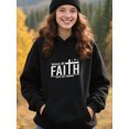 thumbnail image 4 of Christian Gospel Hoodie for Men Women, Faith Pullover Hooded Sweatshirt, Cozy Cotton Poly Blend, Inspirational Casual Outfit, 4 of 5