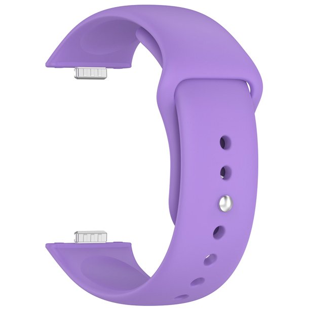 Púrpura Lila Precaución en La Plataforma Amazon Adecuado para Huawei Watch Fit3 Correa Silicona Con Hebilla Inversa Correa Con Hebilla A Presión Huawei Fit3 (Púrpura)