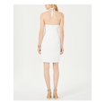 thumbnail image 2 of ADRIANNA PAPELL Womens White Tie Zippered Sleeveless Halter Short Cocktail Sheath Dress 8, 2 of 5