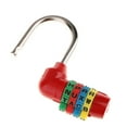 thumbnail image 4 of 4 Letter Combination Lock Password Padlock for Toolbox Red, 4 of 5