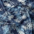 thumbnail image 5 of Ambesonne Winter Valance Pack of 2, Ornate Snowflakes Xmas, 54"X12", Pale Blue Dark Blue, 5 of 5