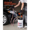 thumbnail image 3 of KFFKFF 9.5L Manual Vacuum Fluid Extractor Pump with 59-Inch Hose & Three 47-Inch Extension Tubes, Durable HDPE Tank for Oil Changes in Cars, Lawn Mowers, Boats, and Motorcycles, 3 of 9