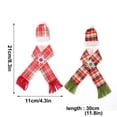 thumbnail image 3 of Fiudx Liquidación de ofertas flash Bufanda navideña con forma de sombrero y funda para botella, de lino de imitación, color rojo y verde, 3 of 3