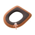 thumbnail image 2 of Leodye 1PCS Thickened Toilet Seat Household Gasket, Stretchable Washable Toilet Seat Cushion Cover with Handle, Comfortable Toilet Lid Seat Cover, Bathroom Toilet Accessories Set, 2 of 6