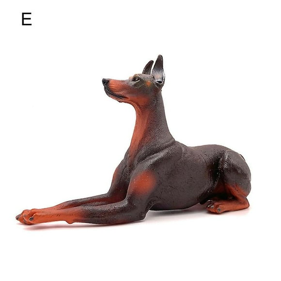 Doberman Pinscher Model Cognitive Ability Burrs-free Smell-less Action Figure Toy Doberman Pinscher For Children