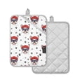 thumbnail image 3 of Cute Dog Footprint Pattern Pot Holder Set 2 Piece Non-Slip Oven Hot Pads Heat Resistant Durable 7x9.8in, 3 of 7