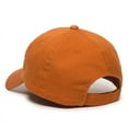 thumbnail image 6 of OC Sports GWT-116  Adj. Garment Wash Cotton Baseball Cap - Bt Orange, 6 of 8